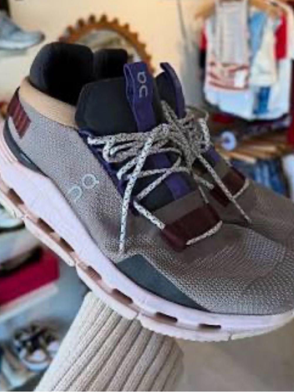 On Cloudnova Zinc Lily Running Sneakers CloudTec. Womens 8